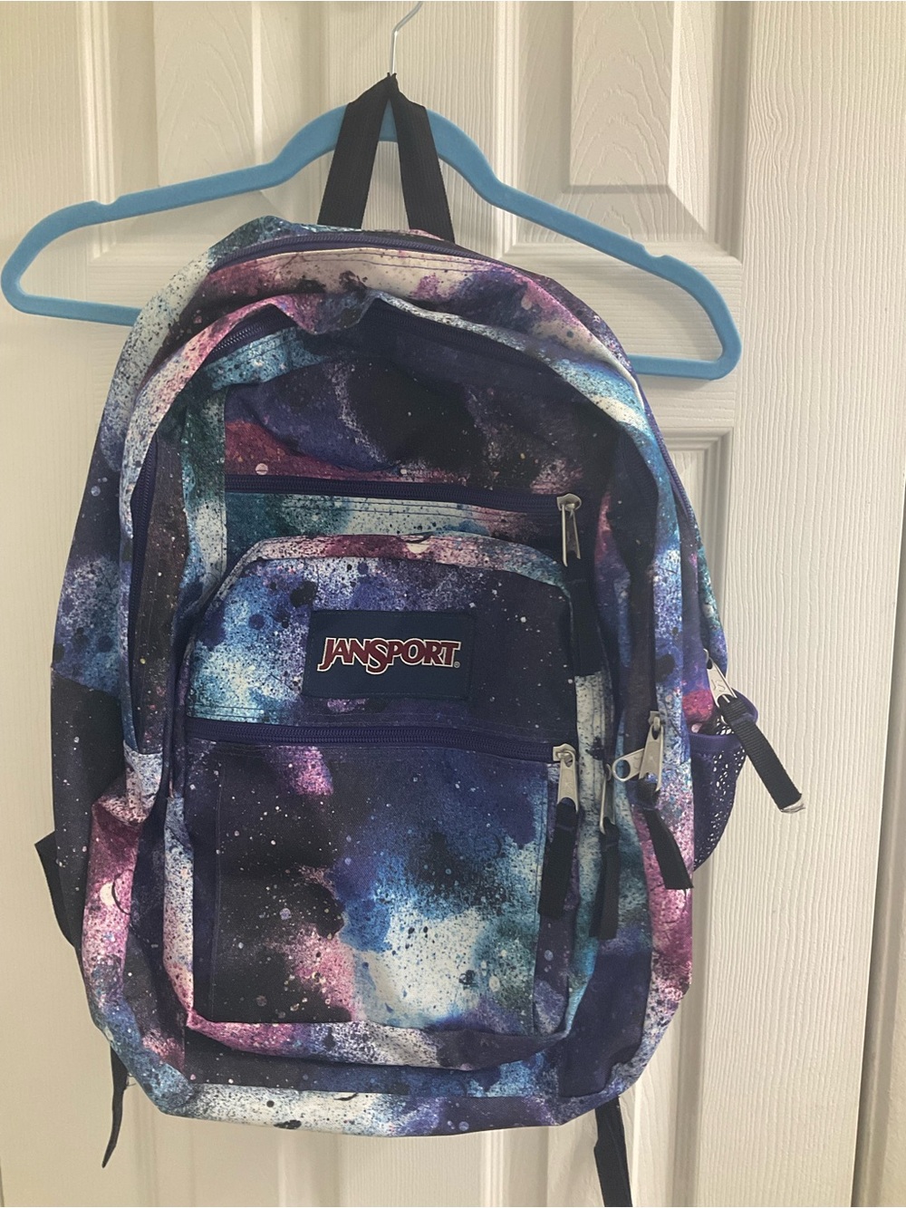 JanSport Galaxy Backpack in Blue, Purple, Pink